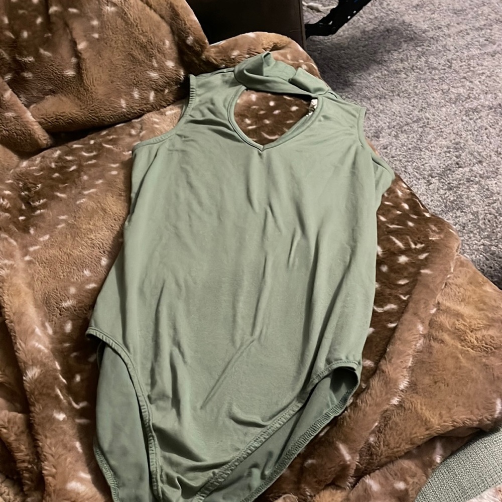 Sage green bodysuit